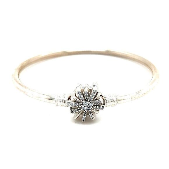 Pandora Snowflake The Best Is Yet To Come Bangle - Picture 1 of 4